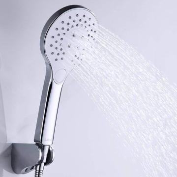 Conjunto de chuveiro manual redondo com grande spray economizador de água