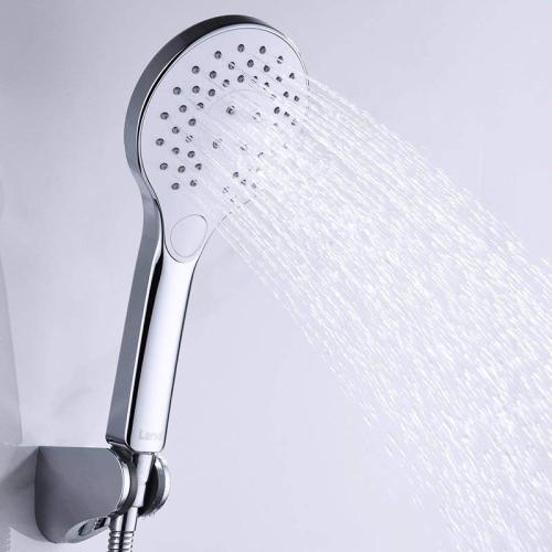 Water saving square handheld shower with self-clean nozzles