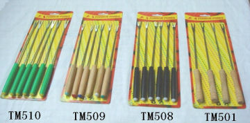 Portable stainless steel roating bbq skewer BBQ skewers