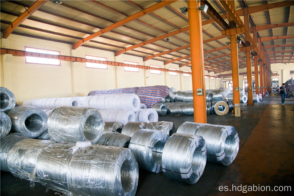 Alambre electro galvanizado con alto contenido de zinc recubierto