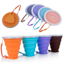 Custom Silicone Collapsible Travel Cups