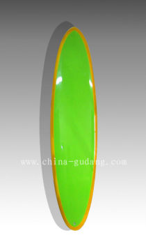 Full green design fiberglass Mini-Mal surfboard