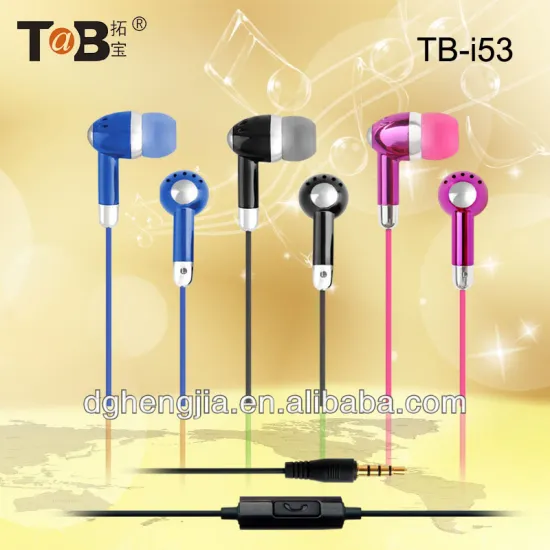 2015 new style best hot selling moblile phone good quality best earphone with mic
