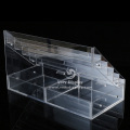 4 tiers acrylic riser lipstick counter display stand