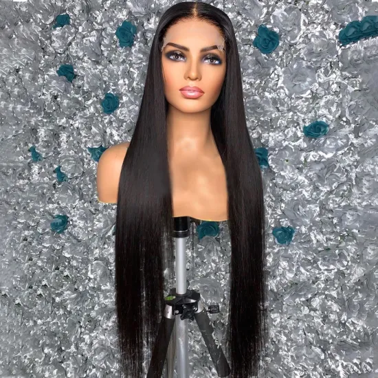 Straight Raw Indian Virgin Human Hair Hd Full Lace Front Wig Vendor Yeswigs Transparent Lace Frontal Closure Wig For Black Women