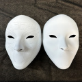 Máscara de estilo chinês de pintura DIY branca em branco