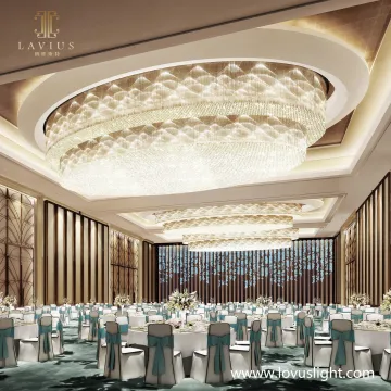 shopping mall custom large scale project high luxury chandelier decorative ceiling custom chandelier
