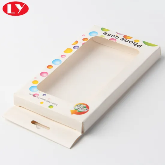 Hanger Earphone Packaging Paper Box With Clear Window