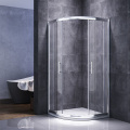 Enceinte de salle de bain quadrant Sally Porte coulissante de douche ronde