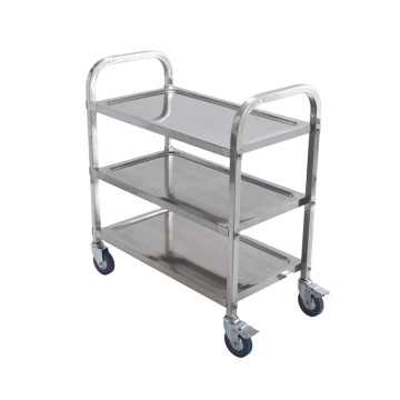 Wholesale Stainless Steel Kitchen Trolley 3 Tier Restaurant Food Service Trolley Cart