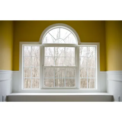 Simple Design UPVC Anti-Rust Tinted Frame Sound Insulation Windows