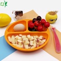 Silicone Baby Feeding Round Smile Dinner Bowl