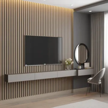CBMmart Luxury Fluted Panel TV Cabinet Stand: A Stylish Addition to Your Home Furniture Collection