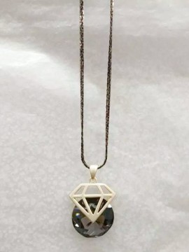 Statement Necklace, Crystal Charm on Chains Jewelry Fashion Statement Necklace , Statement Necklace Wholesale PT2090