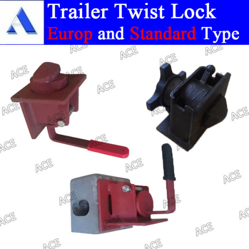 Trailer container twist lock with Europe & ISO type
