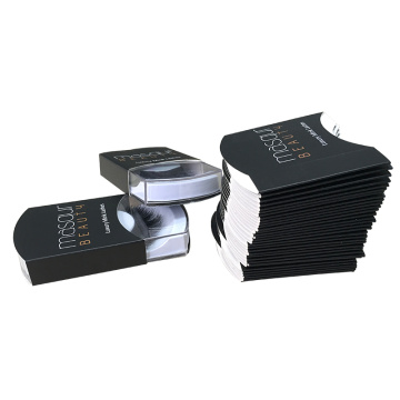 Black Color Custom False Eyelash Packaging Box