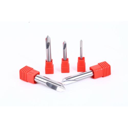 4Flutes Chamfer End Mill V Groove For Copper