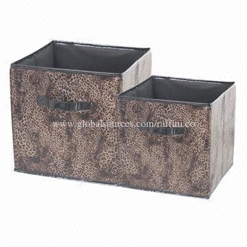 Fashion coated lint design storage box, durable and slap-up