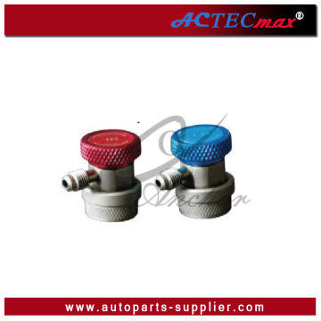 R134a Male Female Manual Couplers 1/4 SAE AC Pressure Refrigeration Quick Coupler