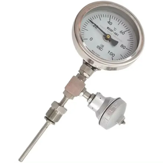 Remote Transmission Bimetallic Thermometer 1/2\"NPT with 3\", 4\", 5\", and 6\" Gauges Available