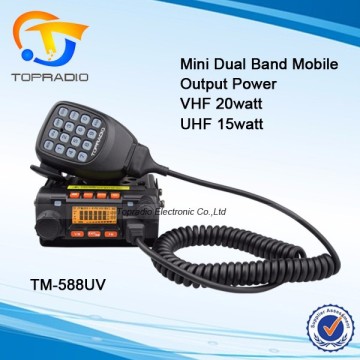 Mini Mobile Radio Dual band Mini Transceiver 136-174/400-480MHz Mini Mobile Radio 25W Car Radio Mini Mobile Radio