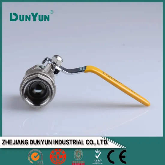 Healthy material brass gas valve/lever handle/female and female