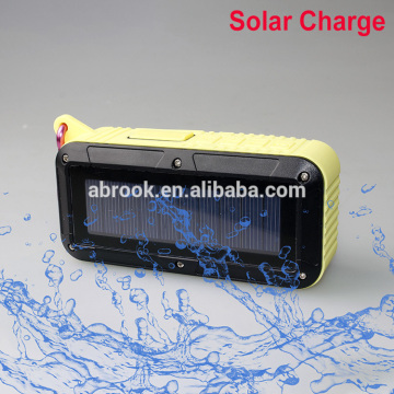 2016 water resistant solar power portable bluetooth speaker micro digit product