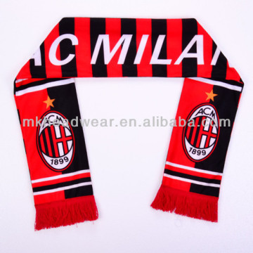 Wholesale AC Milan Club Knitted Football Fans Scarf
