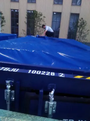 Jinlong PVC open top container tarpaulin