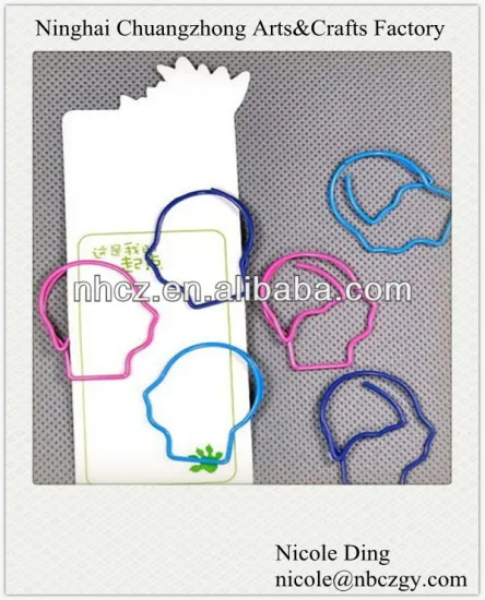 Brain shaped paper clips