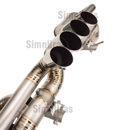 Titanium wydechowy układ wydechowy 2.75 "Quad Tip 15 funtów dla Acura NSX 2017-2022