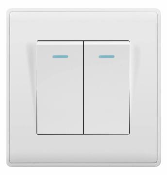Suis Rumah: 2 Gang 1 Way &amp; 2 Way 16A 250V Cahaya Soket Suis Dinding Elektrik untuk Rumah