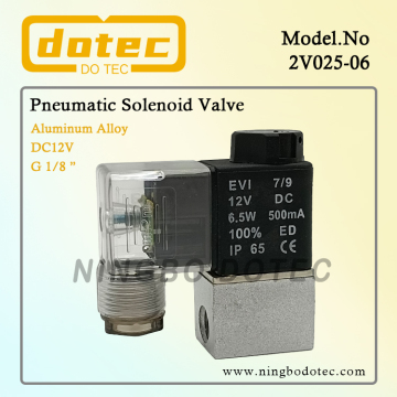 2V025-06 1/8'' Pneumatic Solenoid Valve For Water Air 12VDC