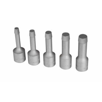VIKTEC 5pc 1/2 polegada de transmissão do parafuso kit de extrator de parafuso - conjunto de broca de chaves de soquete