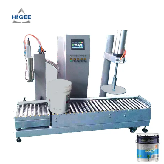Higee Paint Bucket Filling and Sealing Machine