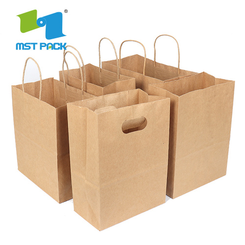 print paper shopping gift bag with handle