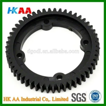Black plastic ring gear, custom plastic nylon outer ring gears
