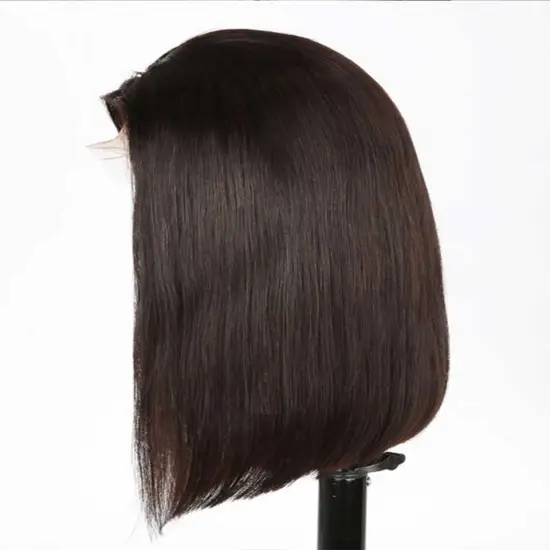 Invisible Transparent HD Lace 5X5 Lace Top Wigs Cuticle Aligned Brazilian Remy Hair Bob Cut Lace Wig