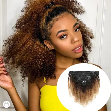 3b 3c 4b 4c natural soft kinky african textured hair clip ins extensions  100 human hair virgin afro kinky coarse clip ins hair