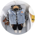 Fashion Children Cowboy Vest Cotton Hooded Sweater