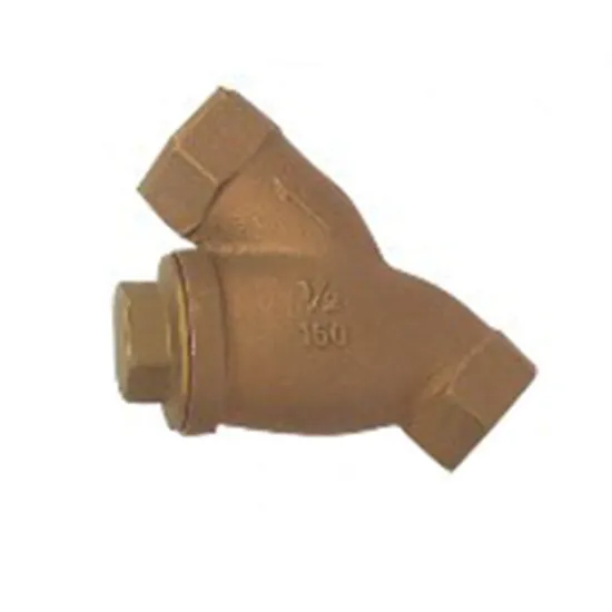 Bronze Brass Stainless Steel Y-type Strainer 130 Micron PN16 Brass Threaded Y Type Strainer Filter Valve