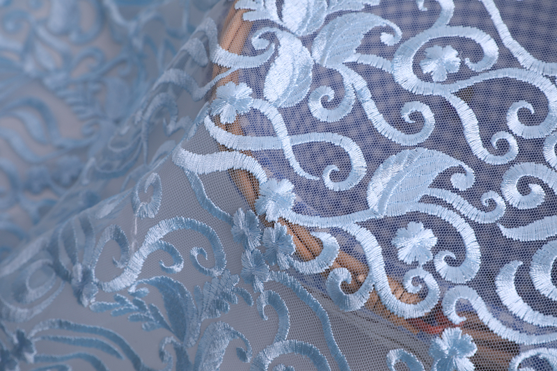 Leaf Embroidery Fabric 