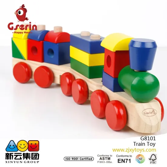 Wooden block Train Toddler Toy(New)