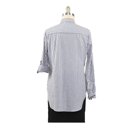 Neue Bluse Frauen Casual Striped Top Shirts Blusen