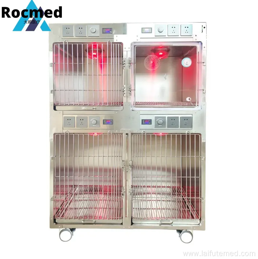 Low Price Good Quality Stainless Steel Veterinary ICU Cage for Dogs and Cats
