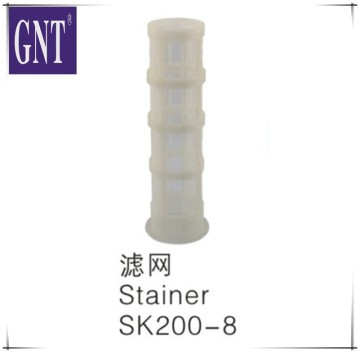 excavator strainer parts SK200-8 fuel filter