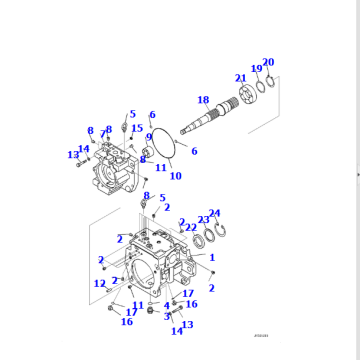 708-1H-00261 Pump Assembly For D375A-8 Dozer