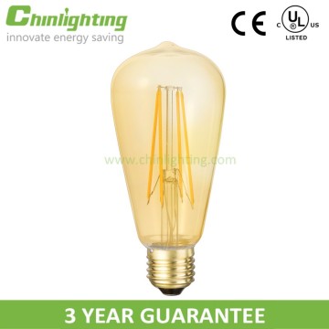 UL listed S21 ST64 Edison bulb led filament E26 dimmable led Bulb