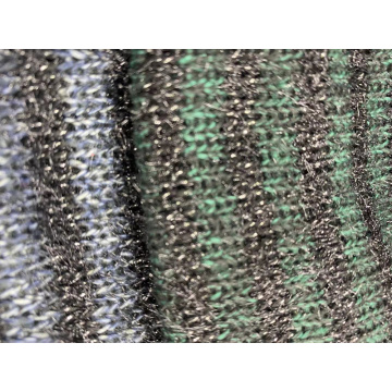 Nuevo estilo Lurex Knit Mesh Glitter Fabric