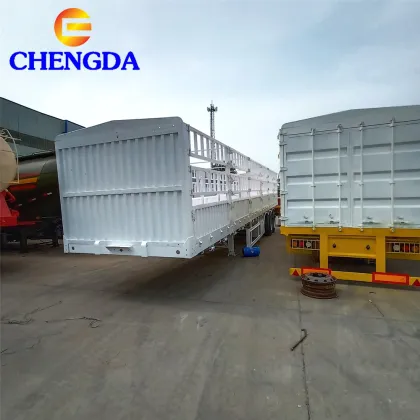 Chengda Fence Semi Trailers for Bulk Cargo and Livestock Transportation